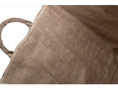 Basket, LARGE WHEELED RATTAN CORDURA LINED LOG BASKET