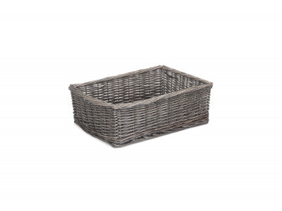 Basket, LARGE ANTIQUE WASH FINISH TRAY