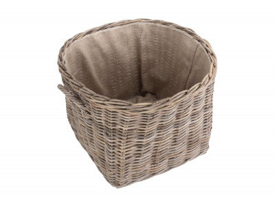 Basket, GRAND RATTAN CORDURA LINED LOG BASKET