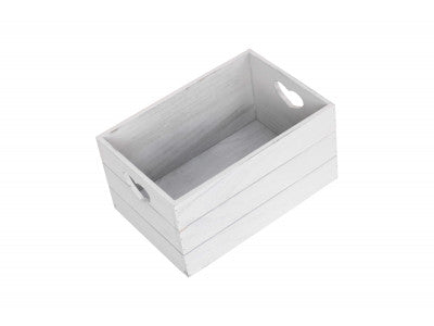 Basket, SMALL VINTAGE HEART CUT-OUT CRATE
