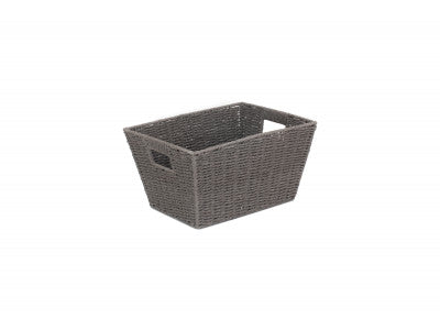 Basket, DEEP GREY PAPER ROPE TRAY - SMALL