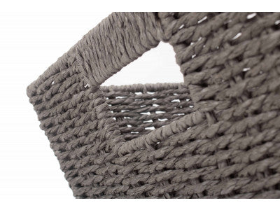 Basket, DEEP GREY PAPER ROPE TRAY - SMALL