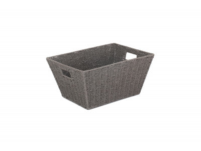 Basket, DEEP GREY PAPER ROPE TRAY - LARGE