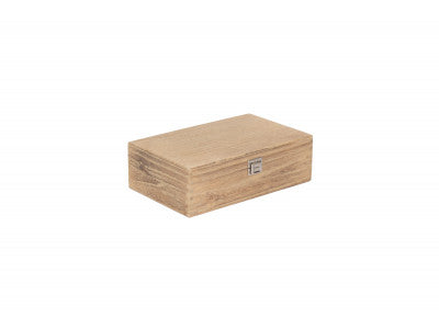Basket, TWO BOTTLE OAK EFFECT WOODEN BOX