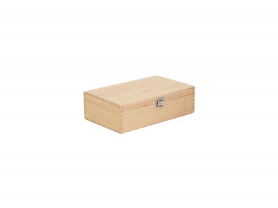 Basket, TWO BOTTLE CLEAR VARNISH WOODEN BOX