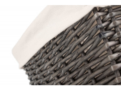 Basket,  LARGE ANTIQUE WASH FINISH TRAY with LINING