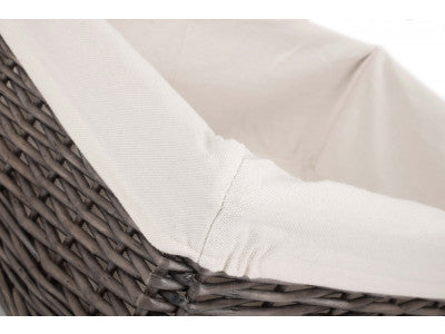 Basket, EXTRA LARGE ANTIQUE WASH FINISH TRAY with LINING