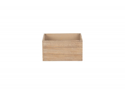 Basket, SMALL OAK EFFECT HEART CUT-OUT CRATE