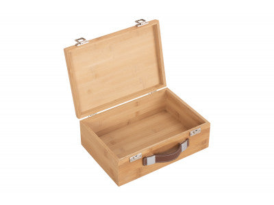 "Basket, 13" SMALL LUXURY BAMBOO BOX"