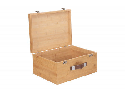 "Basket, 16" LARGE LUXURY BAMBOO BOX"