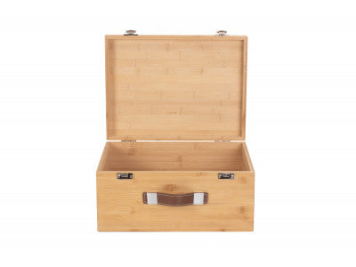 "Basket, 16" LARGE LUXURY BAMBOO BOX"
