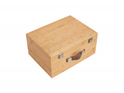 "Basket, 16" LARGE LUXURY BAMBOO BOX"