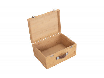 "Basket, 16" LARGE LUXURY BAMBOO BOX"