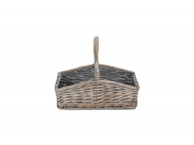 Basket, LARGE SLOPE-SIDED ANTIQUE WASH TRUG