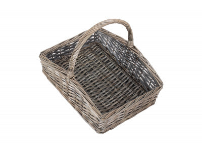 Basket, LARGE SLOPE-SIDED ANTIQUE WASH TRUG