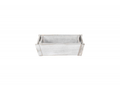 Basket, Set of 2 VINTAGE HEART CUT-OUT TRAY 