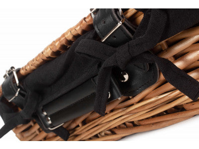 "Basket, SMALL 14" PACKAGING HAMPER with BLACK LINING"