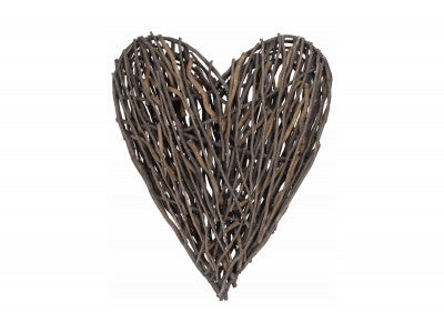 Basket, LARGE RUSTIC WILLOW HEART