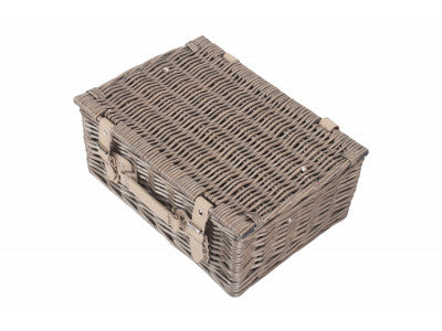 "Basket, 14" ANTIQUE WASH HAMPER"