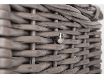 "Basket, 14" ANTIQUE WASH HAMPER"