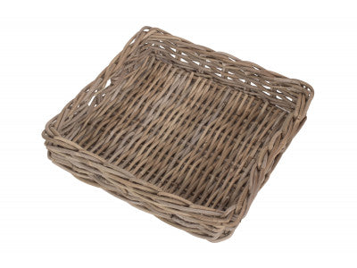 Basket, SQUARE RATTAN SERVING BASKET