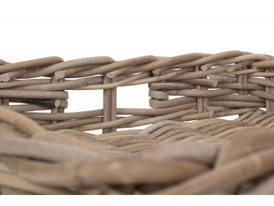 Basket, SQUARE RATTAN SERVING BASKET