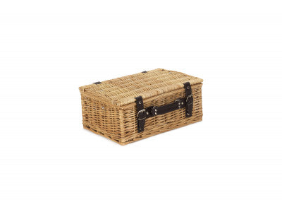 "Basket, 14" WICKER HAMPER"