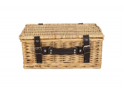 "Basket, 14" WICKER HAMPER"