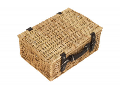 "Basket, 14" WICKER HAMPER"