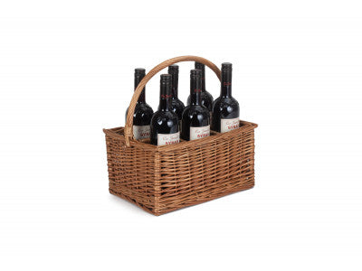 Basket, DOUBLE STEAMED 6 BOTTLE WINE CARRIER