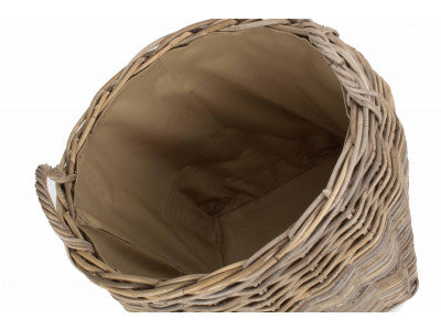 Basket, AMPHORA RATTAN LOG BASKET with CORDURA LINING