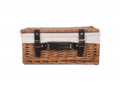 "Basket, 14" DOUBLE STEAMED HAMPER with WHITE LINING"