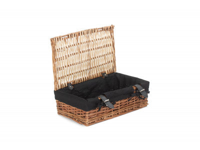 "Basket, 15" PACKAGING HAMPER with BLACK LINING"