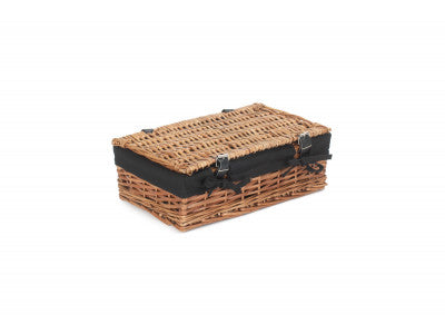 "Basket, 15" PACKAGING HAMPER with BLACK LINING"