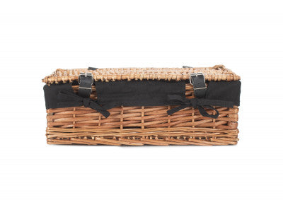"Basket, 15" PACKAGING HAMPER with BLACK LINING"