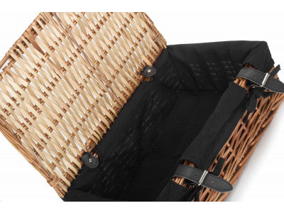 "Basket, 15" PACKAGING HAMPER with BLACK LINING"