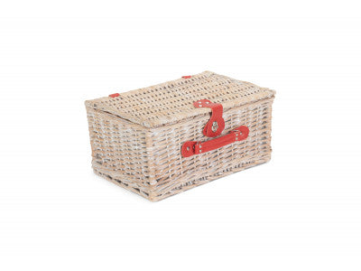 Basket, RED & WHITE GINGHAM 2 PERSON FITTED HAMPER