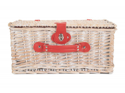 Basket, RED & WHITE GINGHAM 2 PERSON FITTED HAMPER