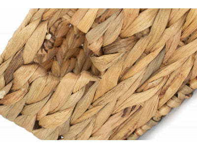 Basket, SMALL WATER HYACINTH STORAGE BASKET with HEART CUT-OUT SIZE 1