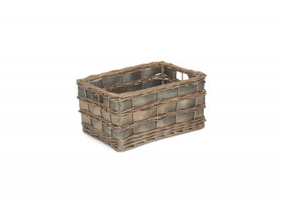 Basket, MEDIUM GREY SCANDI STORAGE BASKET - UNLINED