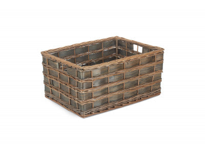 Basket, EXTRA LARGE GREY SCANDI STORAGE BASKET - UNLINED