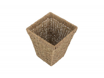 Basket, SEAGRASS SQUARE WASTE PAPER BASKET