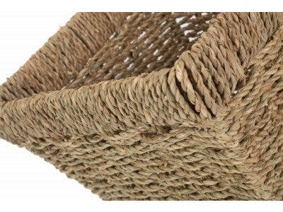 Basket, SEAGRASS SQUARE WASTE PAPER BASKET