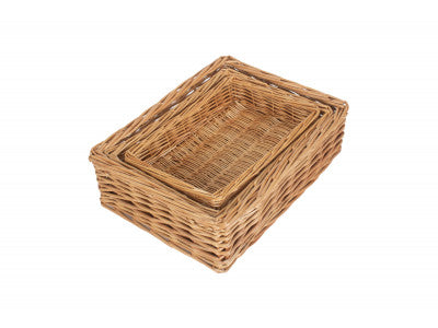 Basket, Set of 3 RECTANGULAR STRAIGHT-SIDED TRAY 