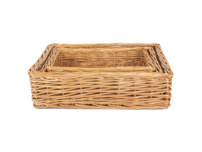 Basket, Set of 3 RECTANGULAR STRAIGHT-SIDED TRAY 