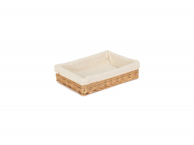 Basket, MEDIUM LINED STRAIGHT-SIDED RECTANGULAR TRAY