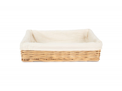Basket, MEDIUM LINED STRAIGHT-SIDED RECTANGULAR TRAY