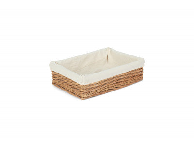 Basket, LARGE LINED STRAIGHT-SIDED RECTANGULAR TRAY 