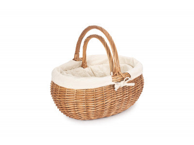 Basket, Set of 2 DELUXE SHOPPER with WHITE LINING 