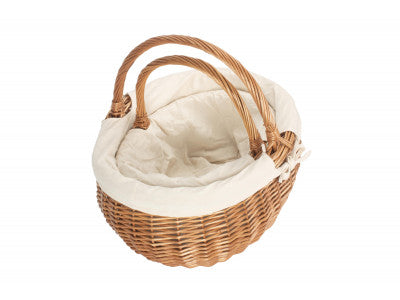 Basket, Set of 2 DELUXE SHOPPER with WHITE LINING 